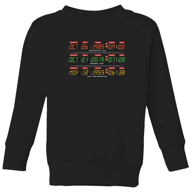 Sudadera para niño Back To The Future Destination Clock - Negro - 3-4 años - Negro on Productcaster.