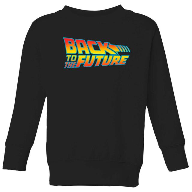 Sudadera para niños Back To The Future Classic Logo - Negro - 11-12 años - Negro on Productcaster.