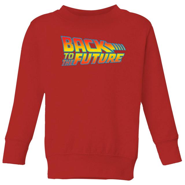 Back To The Future Classic Logo Kids' Sweatshirt - Red - 5-6 Jahre - Rot on Productcaster.