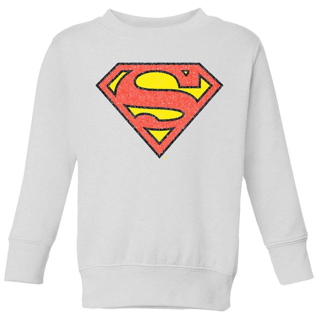 Sudadera para niño con logotipo crepitante de Superman - Blanco - 3-4 años - Blanco on Productcaster.