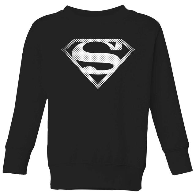 Superman Spot Logo Kids' Sweatshirt - Black - 7-8 Jahre on Productcaster.