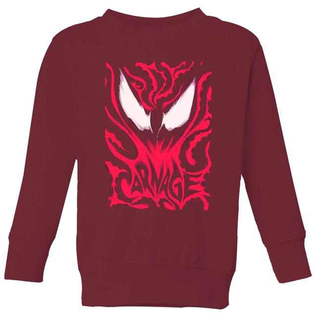 Sudadera para niños Venom Carnage - Burdeos - 5-6 años - Burgundy on Productcaster.