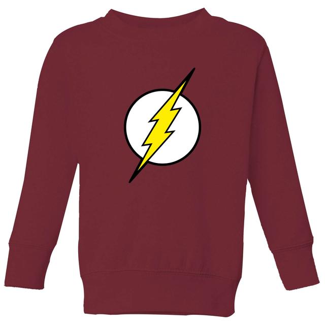 Sudadera para niño Justice League Flash Logo - Burdeos - 5-6 años - Burgundy on Productcaster.