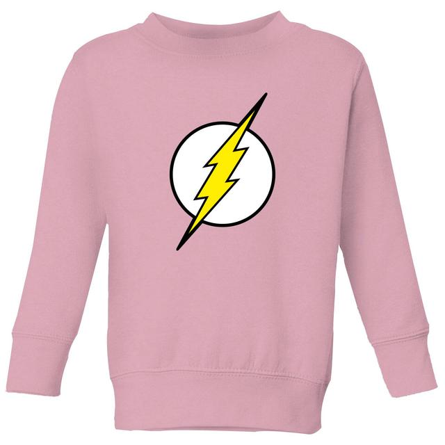 Sudadera para niño Justice League Flash Logo - Rosa bebé - 7-8 años - Baby Pink on Productcaster.