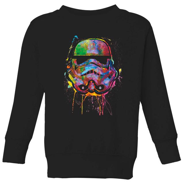 Sudadera Paint Splat Stormtrooper para niño de Star Wars - Negro - 7-8 años - Negro on Productcaster.