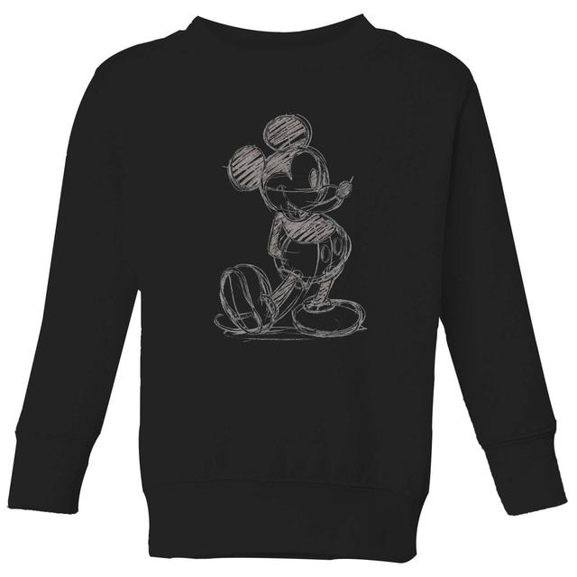 Disney Mickey Mouse Sketch Kids' Sweatshirt - Black - 7-8 Years - Black on Productcaster.