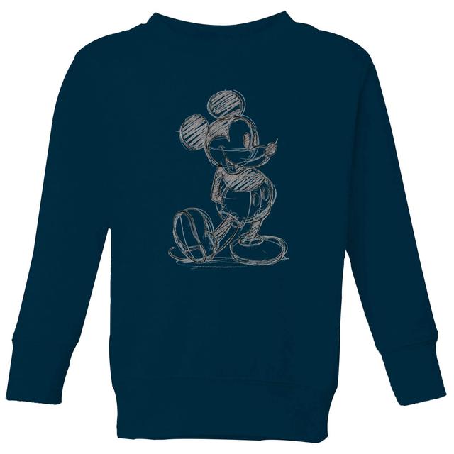 Disney Mickey Mouse Sketch Kids' Sweatshirt - Navy - 9-10 Years - Navy on Productcaster.