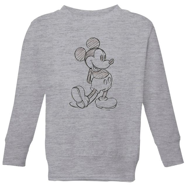 Disney Mickey Mouse Sketch Kids' Sweatshirt - Grey - 11-12 ans - Grey on Productcaster.