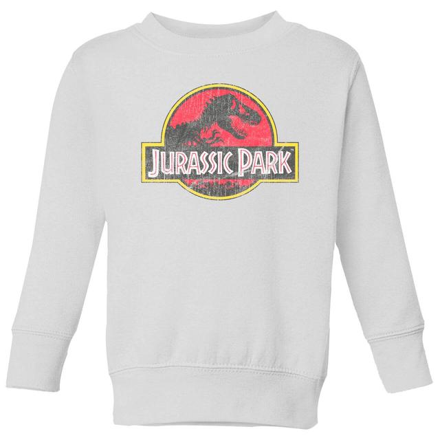 Sudadera vintage Logo de Jurassic Park para niños - Blanco - 9-10 años - Blanco on Productcaster.