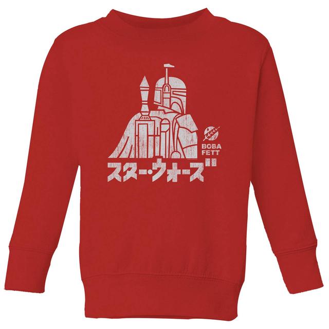 Star Wars Kana Boba Fett Kids' Sweatshirt - Red - 9-10 år - Röd on Productcaster.