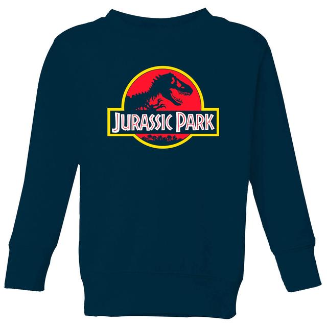 Jurassic Park Logo Kids' Sweatshirt - Navy - 5-6 ans - Navy on Productcaster.