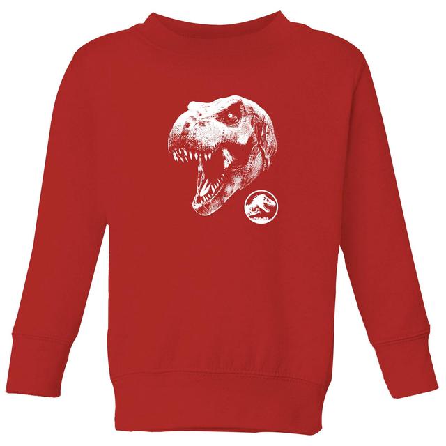 Jurassic Park T Rex Kids' Sweatshirt - Red - 5-6 Anni - Rosso on Productcaster.