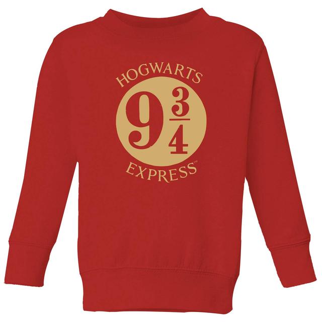 Harry Potter Platform Kids' Sweatshirt - Red - 5-6 år - Röd on Productcaster.