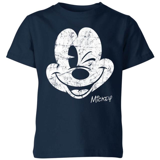 Camiseta Worn Face de Disney para niños - Azul marino - 9-10 años - Azul Marino on Productcaster.