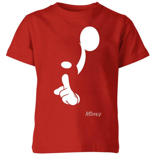 Disney Shush Kids' T-Shirt - Red - 3-4 Years - Red on Productcaster.