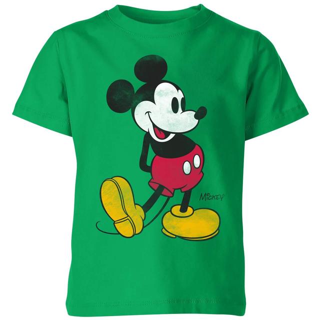 Disney Mickey Mouse Classic Kick Kids' T-Shirt - Green - 9-10 år - Grön on Productcaster.