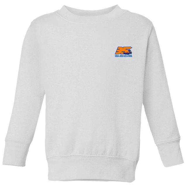 Sudadera para niños Back To The Future 35 Hill Valley Front - Blanco - 7-8 años - Blanco on Productcaster.