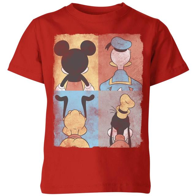 Camiseta para niño Pato Donald Mickey Mouse Pluto Goofy Tiles Disney - Rojo - 7-8 años - Rojo on Productcaster.