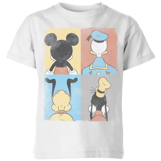 Disney Donald Duck Mickey Mouse Pluto Goofy Tiles Kids' T-Shirt - White - 9-10 Anni - Bianco on Productcaster.