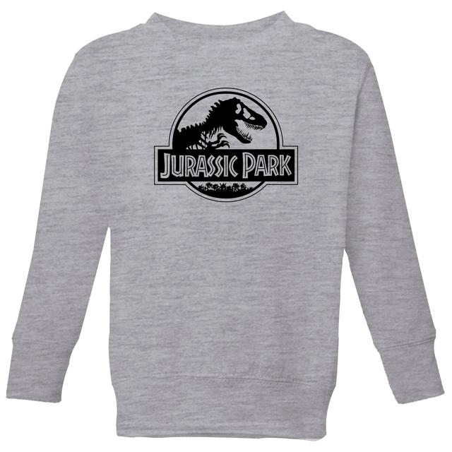 Jurassic Park Logo Kids' Jumper - Grey - 7-8 Years - Grey on Productcaster.