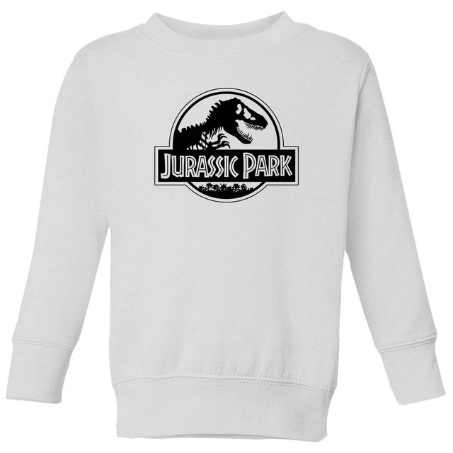 Jurassic Park Logo Kids' Sweatshirt - White - 7-8 år - Vit on Productcaster.