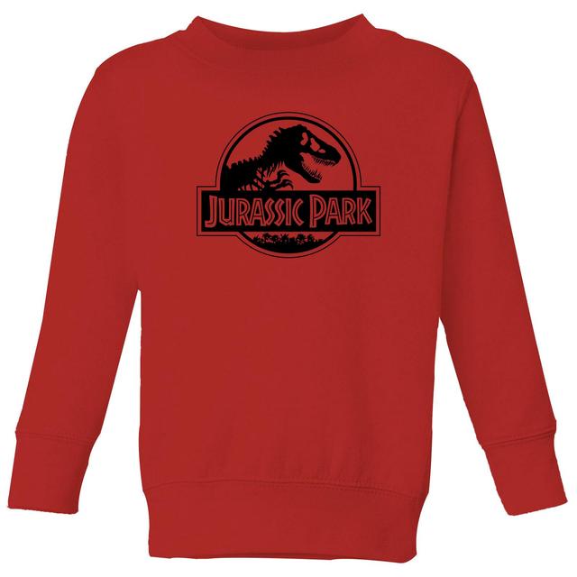 Jurassic Park Logo Kids' Sweatshirt - Red - 7-8 ans - Rouge on Productcaster.