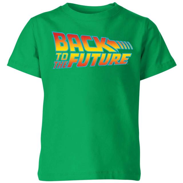 Camiseta para niño Back To The Future Classic Logo - Verde - 5-6 años - Verde on Productcaster.