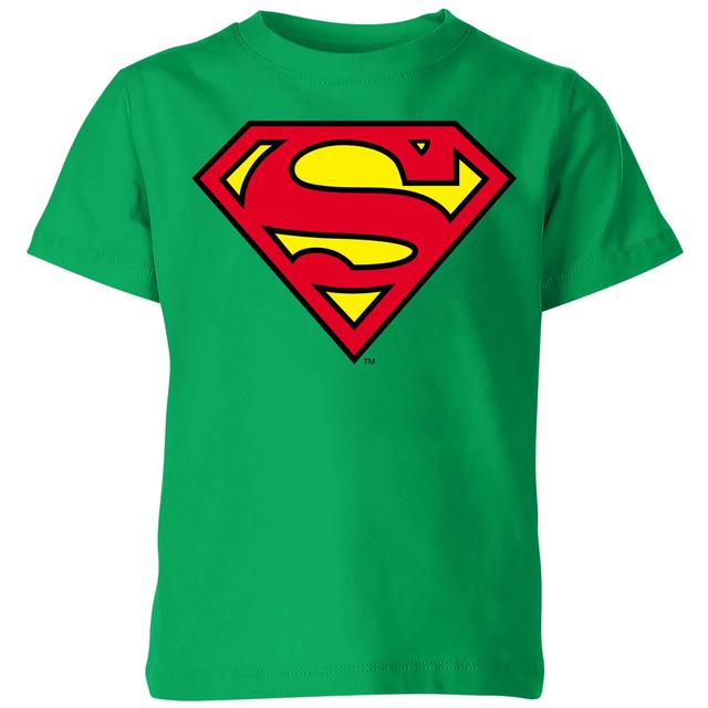 Camiseta para niño con escudo oficial de Superman - Verde - 7-8 años - Verde on Productcaster.