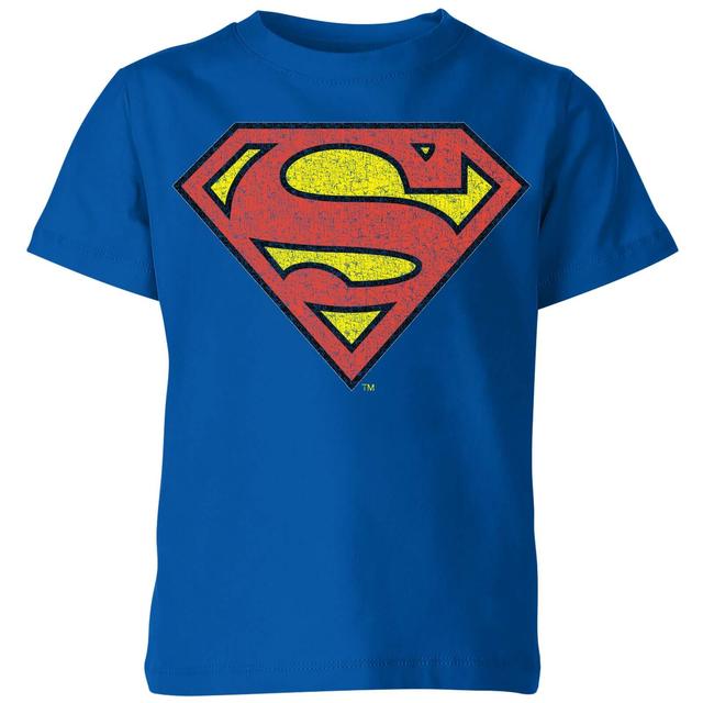 Camiseta oficial para niño Superman Crackle Logo - Azul - 7-8 años - Blue on Productcaster.