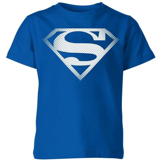 Superman Spot Logo Kids' T-Shirt - Blue - 11-12 år - Blue on Productcaster.