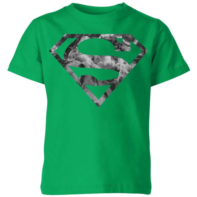 Camiseta para niños Marble Superman Logo - Verde - 7-8 años - Verde on Productcaster.