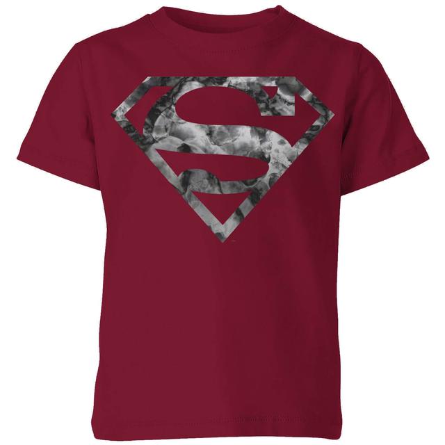 Camiseta para niño Marble Superman Logo - Burdeos - 11-12 años - Burgundy on Productcaster.