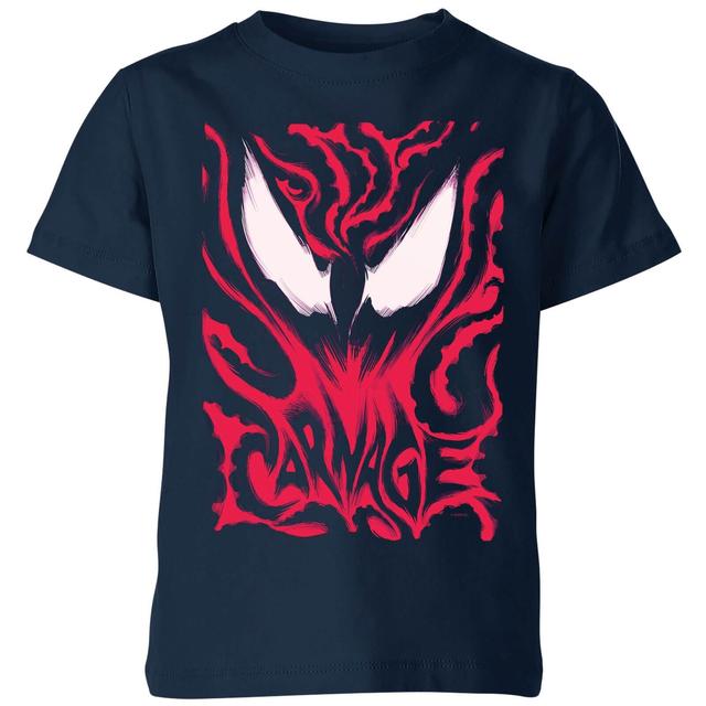 Venom Carnage Kids' T-Shirt - Navy - 7-8 Jahre on Productcaster.