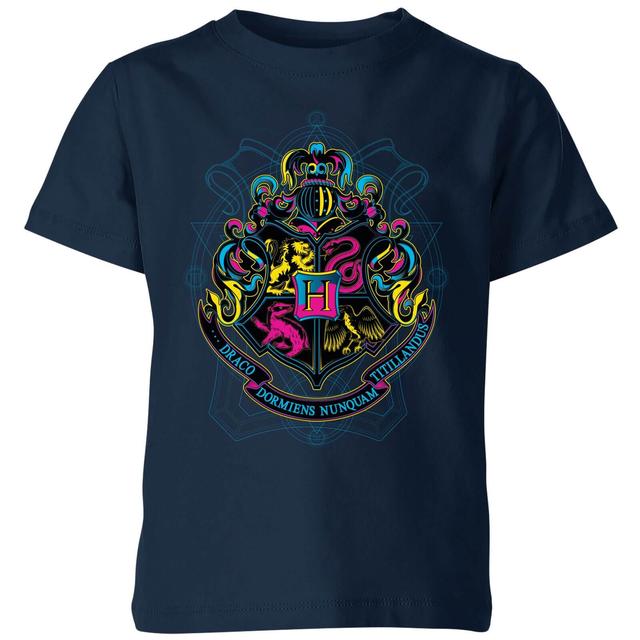 Camiseta para niño Hogwarts Neon Crest de Harry Potter - Azul marino - 9-10 años - Azul Marino on Productcaster.