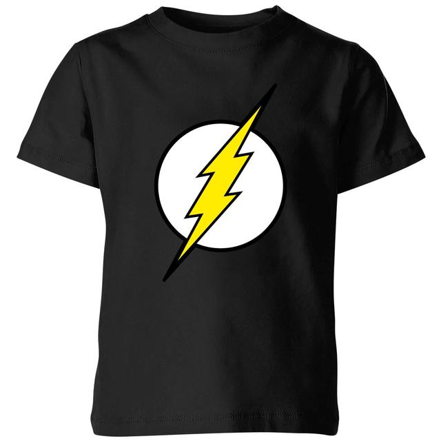 Justice League Flash Logo Kids' T-Shirt - Black - 3-4 Years - Black on Productcaster.