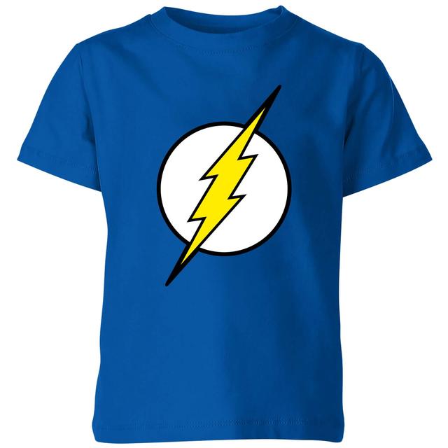 Justice League Flash Logo Kids' T-Shirt - Blue - 11-12 Jahre - Blue on Productcaster.