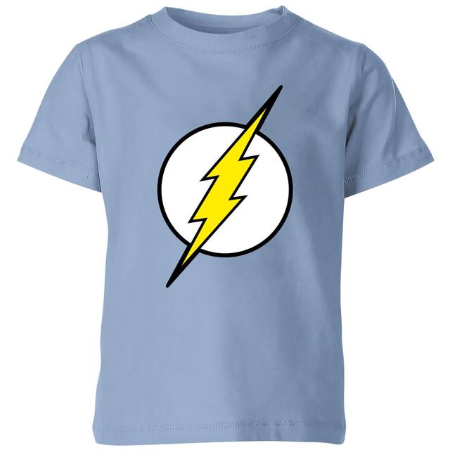 Camiseta para niño de Justice League Flash Logo - Azul cielo - 5-6 años - Sky Blue on Productcaster.