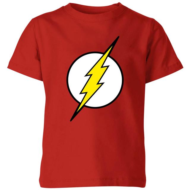 Justice League Flash Logo Kids' T-Shirt - Red - 11-12 Jahre on Productcaster.