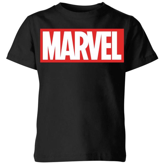 Marvel Logo Kids' T-Shirt - Black - 5-6 Years - Black on Productcaster.