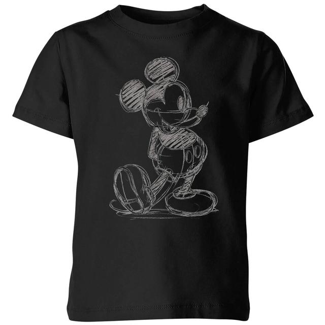 Camiseta para niño Disney Mickey Mouse Sketch - Negro - 5-6 años - Negro on Productcaster.