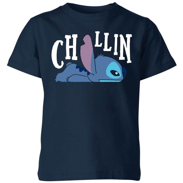 Camiseta para niño Lilo And Stitch Chillin de Disney - Azul marino - 9-10 años - Azul Marino on Productcaster.