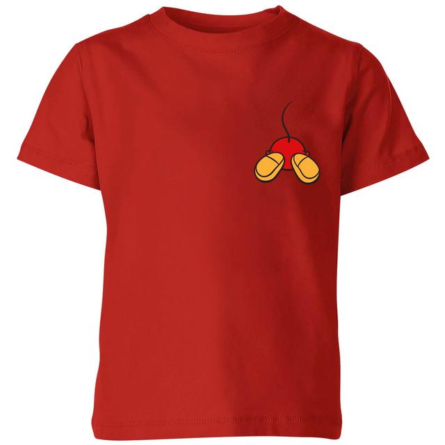 Disney Mickey Mouse Backside Kids' T-Shirt - Red - 11-12 Years - Red on Productcaster.