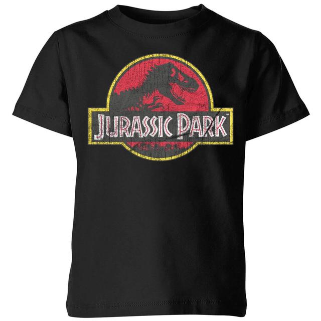 Camiseta vintage para niño Jurassic Park Logo - Negro - 7-8 años - Negro on Productcaster.