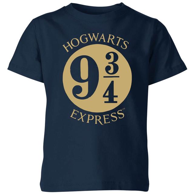 Harry Potter Platform Kids' T-Shirt - Navy - 9-10 Anni - Blu Navy on Productcaster.