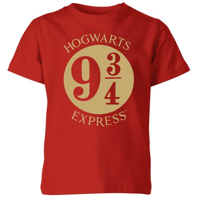 Harry Potter Platform Kids' T-Shirt - Red - 7-8 år - Röd on Productcaster.