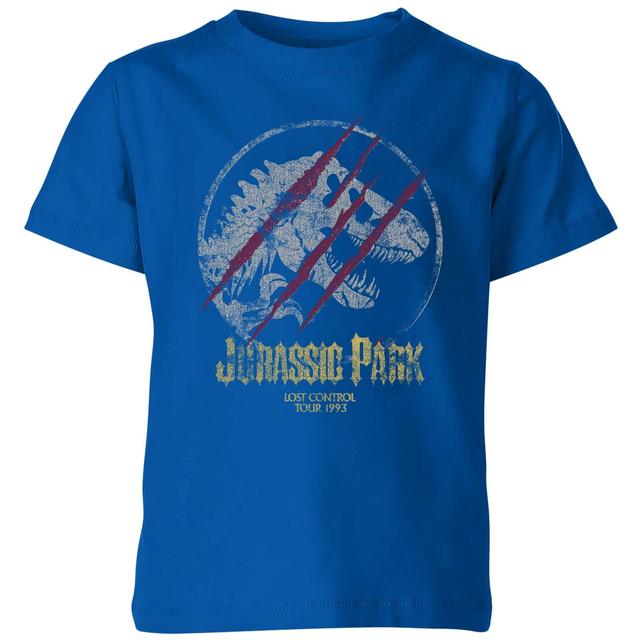 Jurassic Park Lost Control Kids' T-Shirt - Blue - 7-8 Jahre on Productcaster.