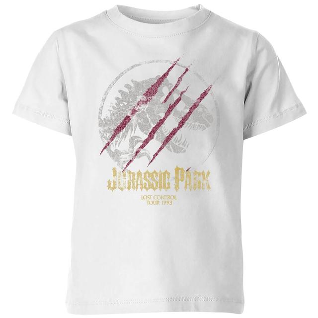 Jurassic Park Lost Control Kids' T-Shirt - White - 7-8 Jahre on Productcaster.