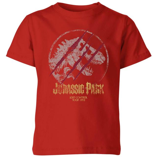 Jurassic Park Lost Control Kids' T-Shirt - Red - 9-10 Years - Red on Productcaster.