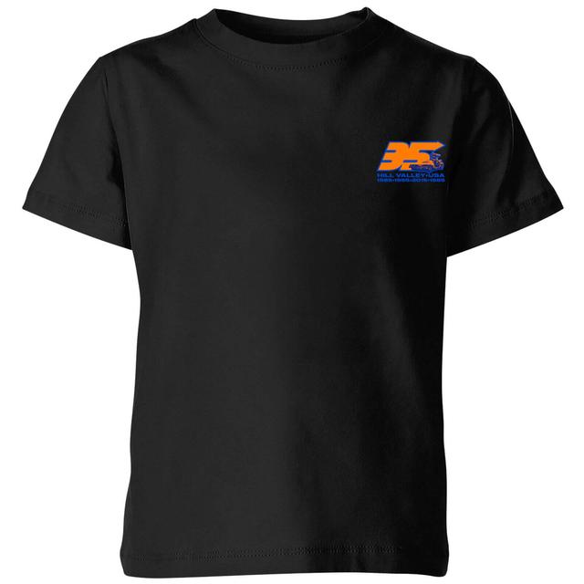 Back To The Future 35 Hill Valley Front Kids' T-Shirt - Black - 9-10 Jahre - Schwarz on Productcaster.