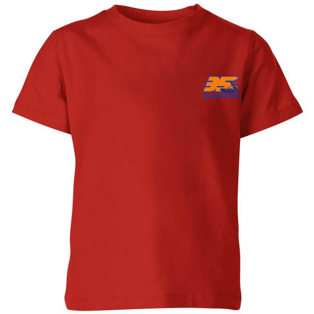 Back To The Future 35 Hill Valley Front Kids' T-Shirt - Red - 9-10 Jahre - Rot on Productcaster.